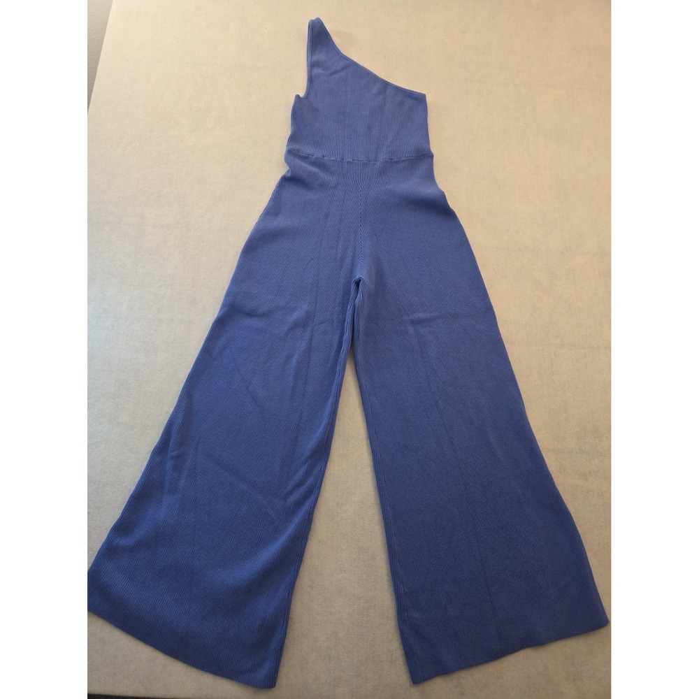 Free People Beach Waverly Sweater One Piece Jumpsuit in Birdsong Blue Medium
